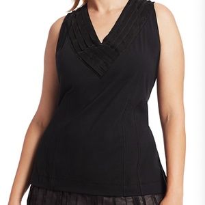Nic+Zoe NWT black sweet pleat tank- great for work